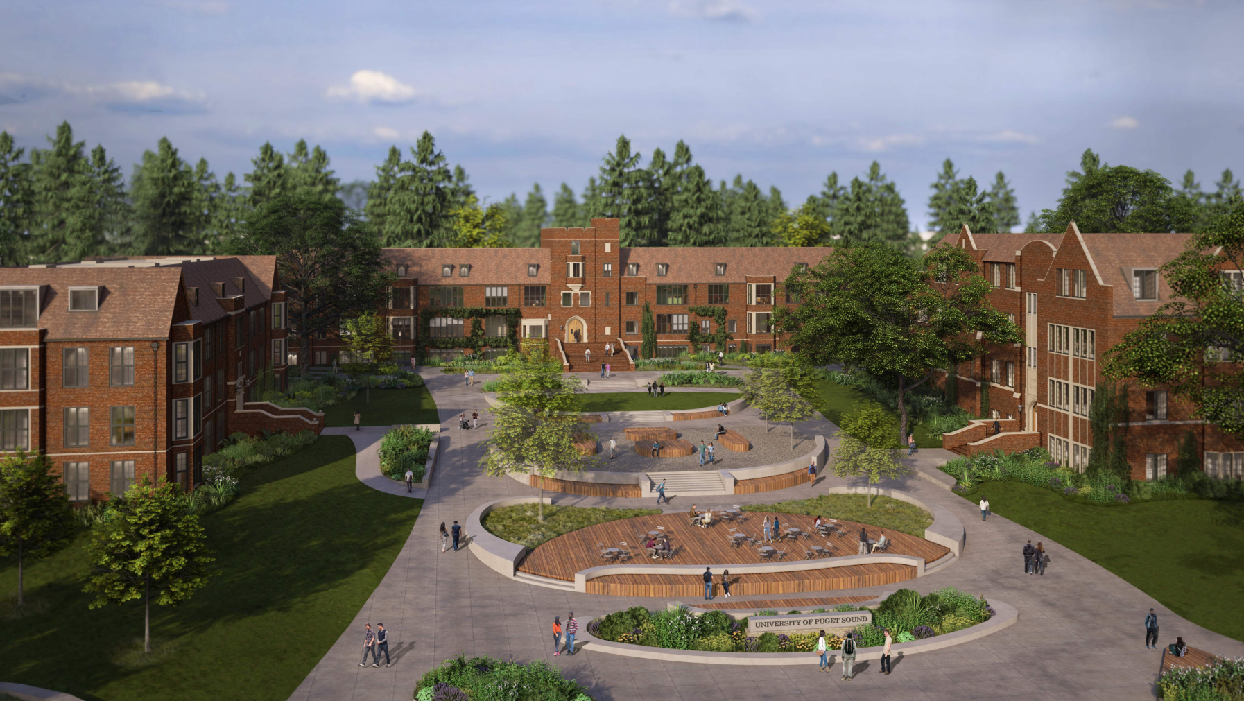 Rendering of Jones Circle from the 2023-43 Campus Development Plan