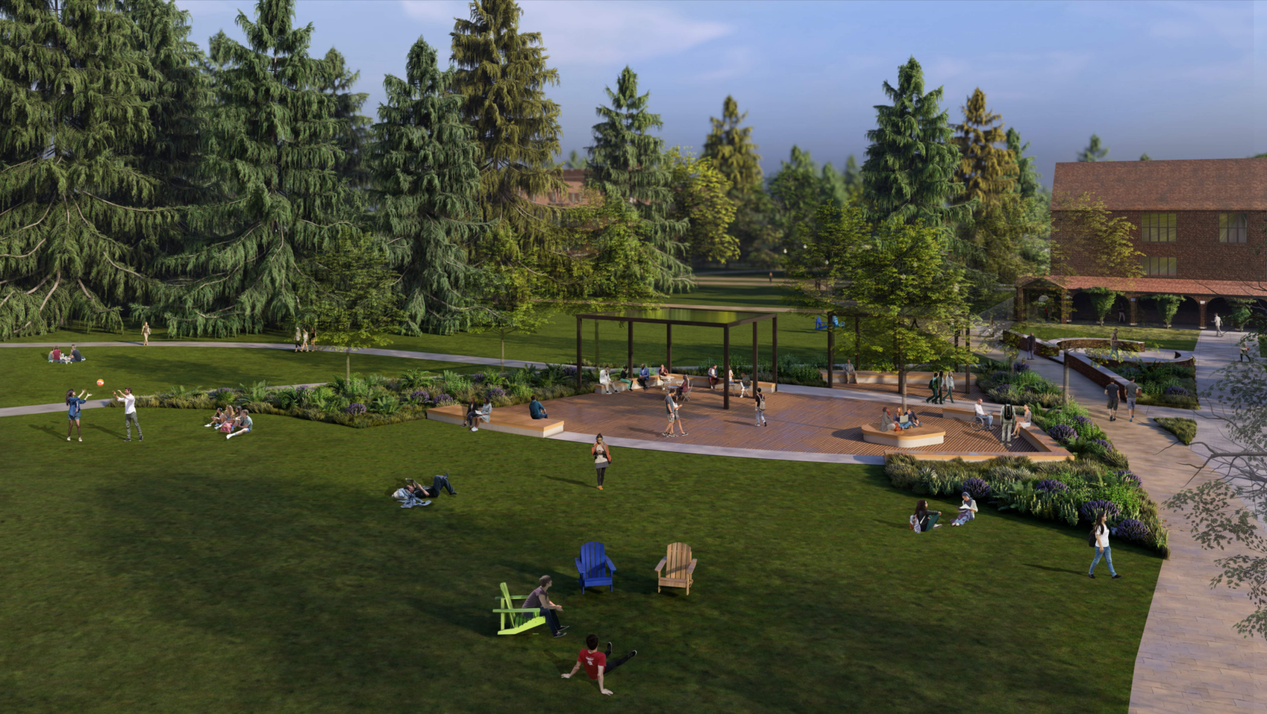 Rendering of Todd Field from the 2023-43 Campus Development Plan