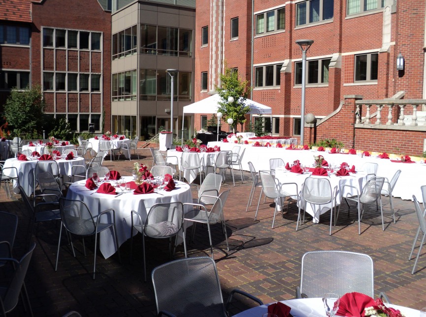 Mills Reception in the Brown Family Courtyard