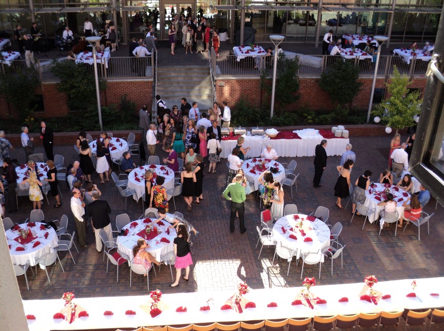 Mills Reception in the Brown Family Courtyard