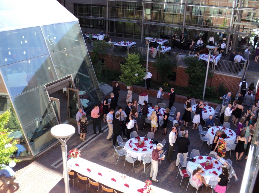 Mills Reception in the Brown Family Courtyard