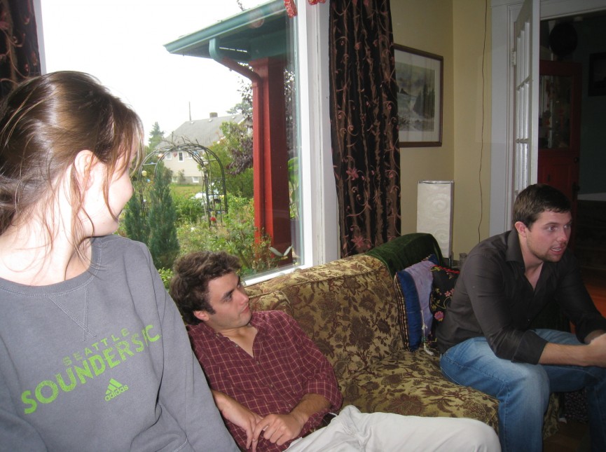 Christina, Chat, & Chris before the dinner