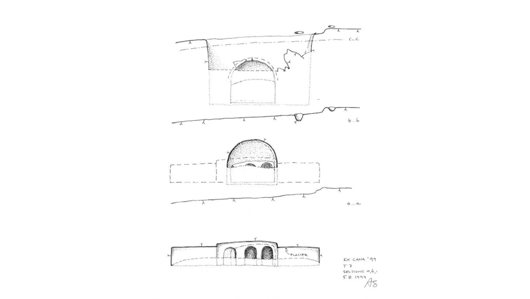 Khirbet Qana architecture drawing