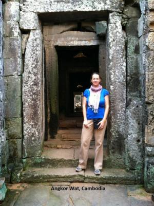 Eowyn Greeno at Angkor Wat, Cambodia