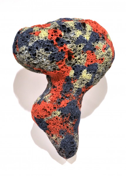 Unique shape painted rock
