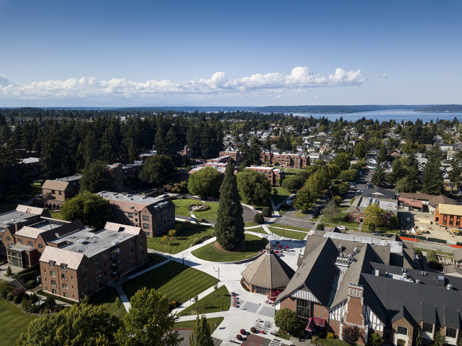 Campus aerial shot.