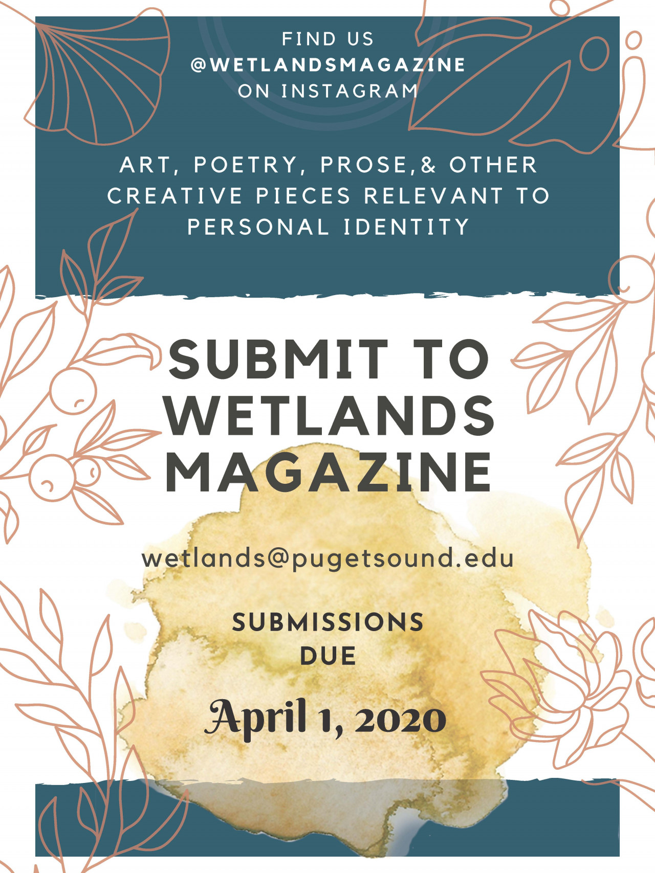 Wetlands Magazine call for submissions by April 1, 2020