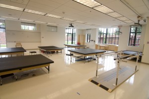 Occupational therapy clinic and equipment tables
