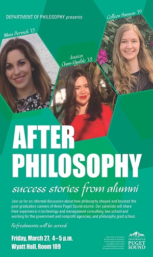 Alums on After Philosophy poster