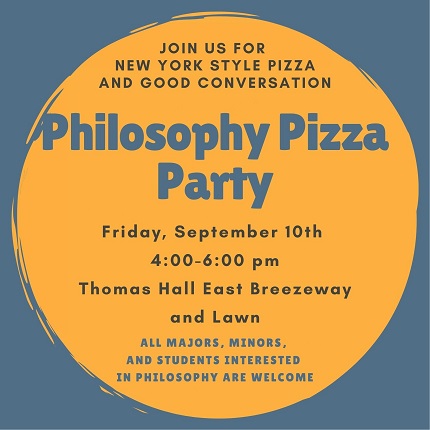 Philosophy Pizza Party poster