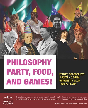 Philosophy Party Food and Games poster