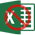 Microsoft Excel logo with prohibition sign overlaid on top, indicating the software should not be used for creating presentation posters