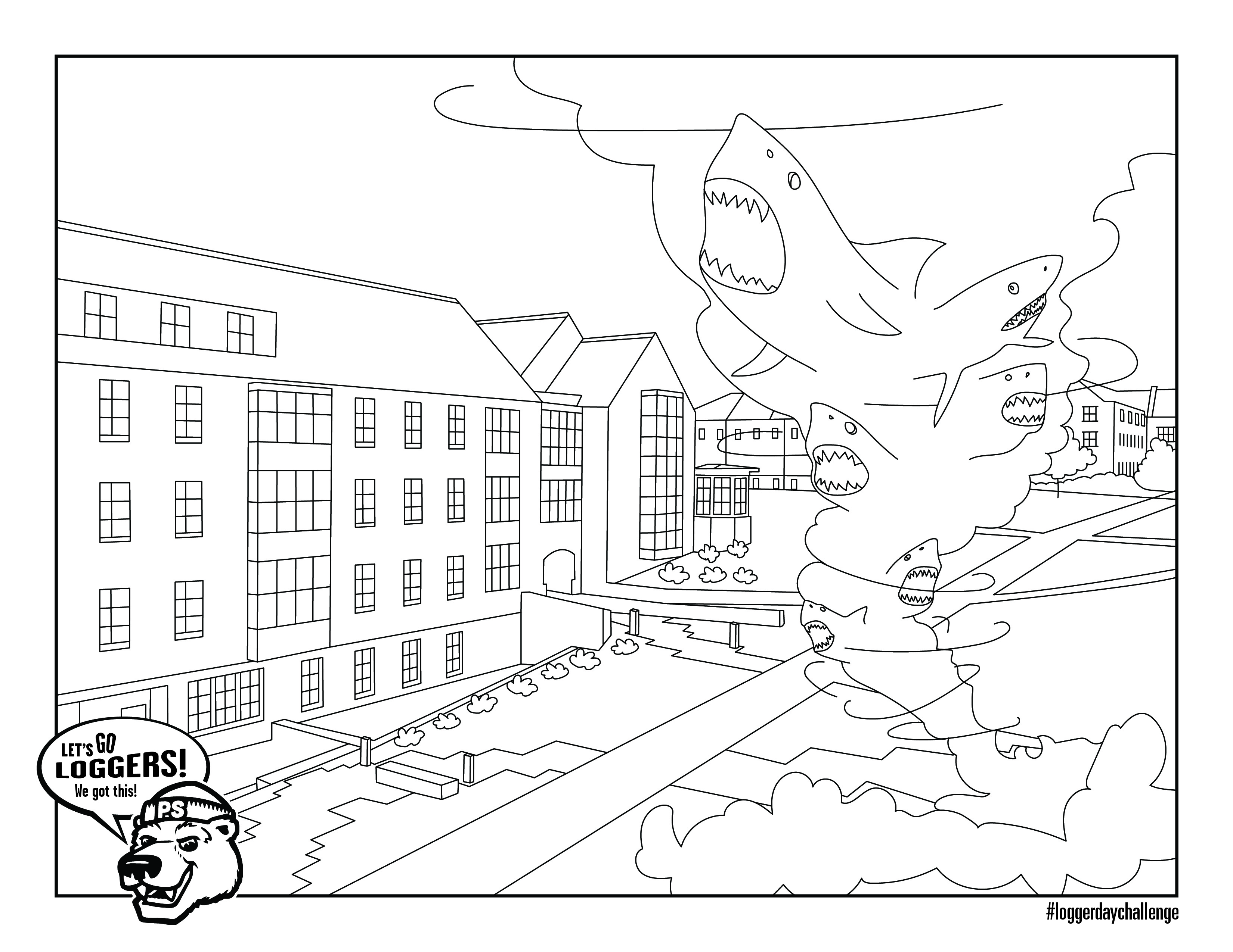 Logger Day Challenge 2022 Coloring Page
