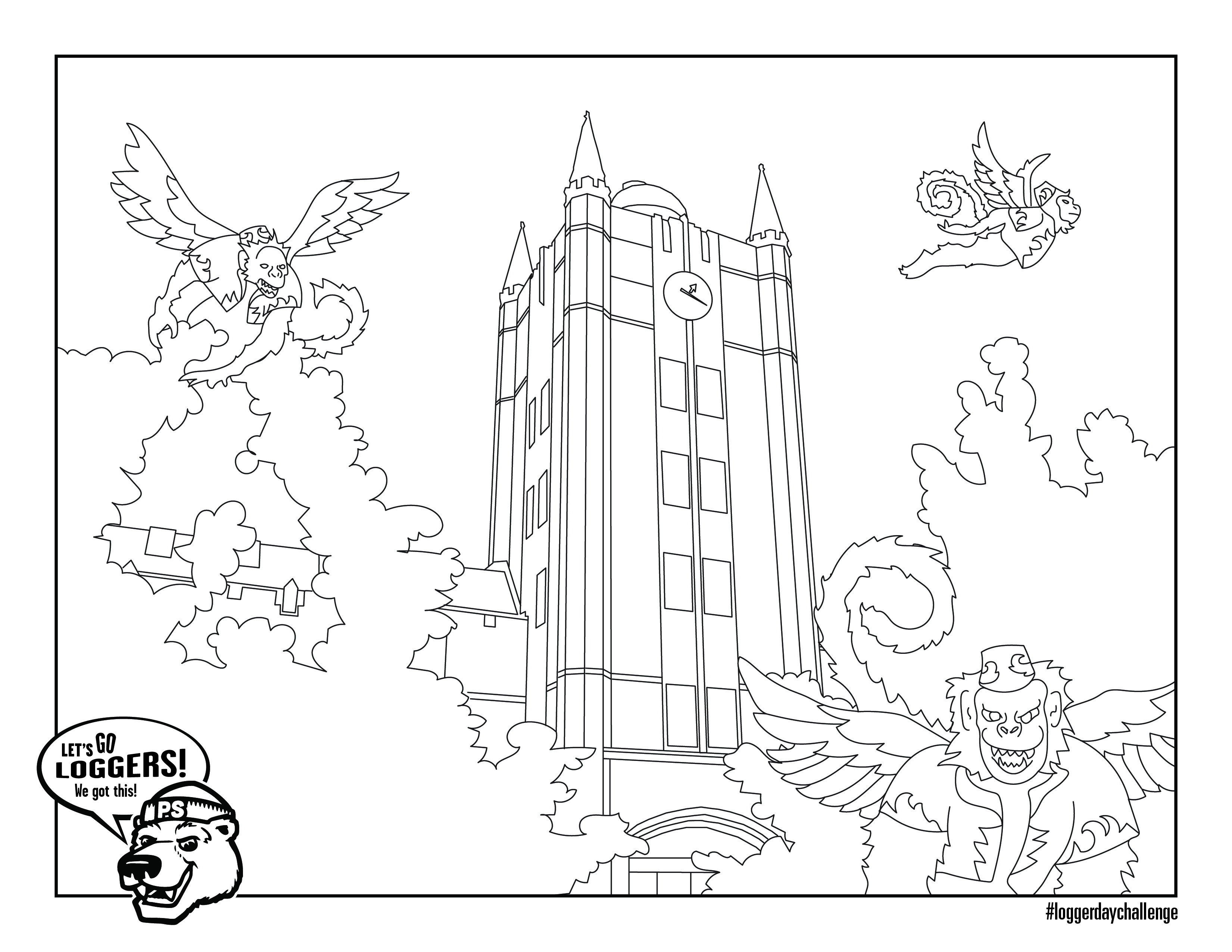 Logger Day Challenge 2022 Coloring Page