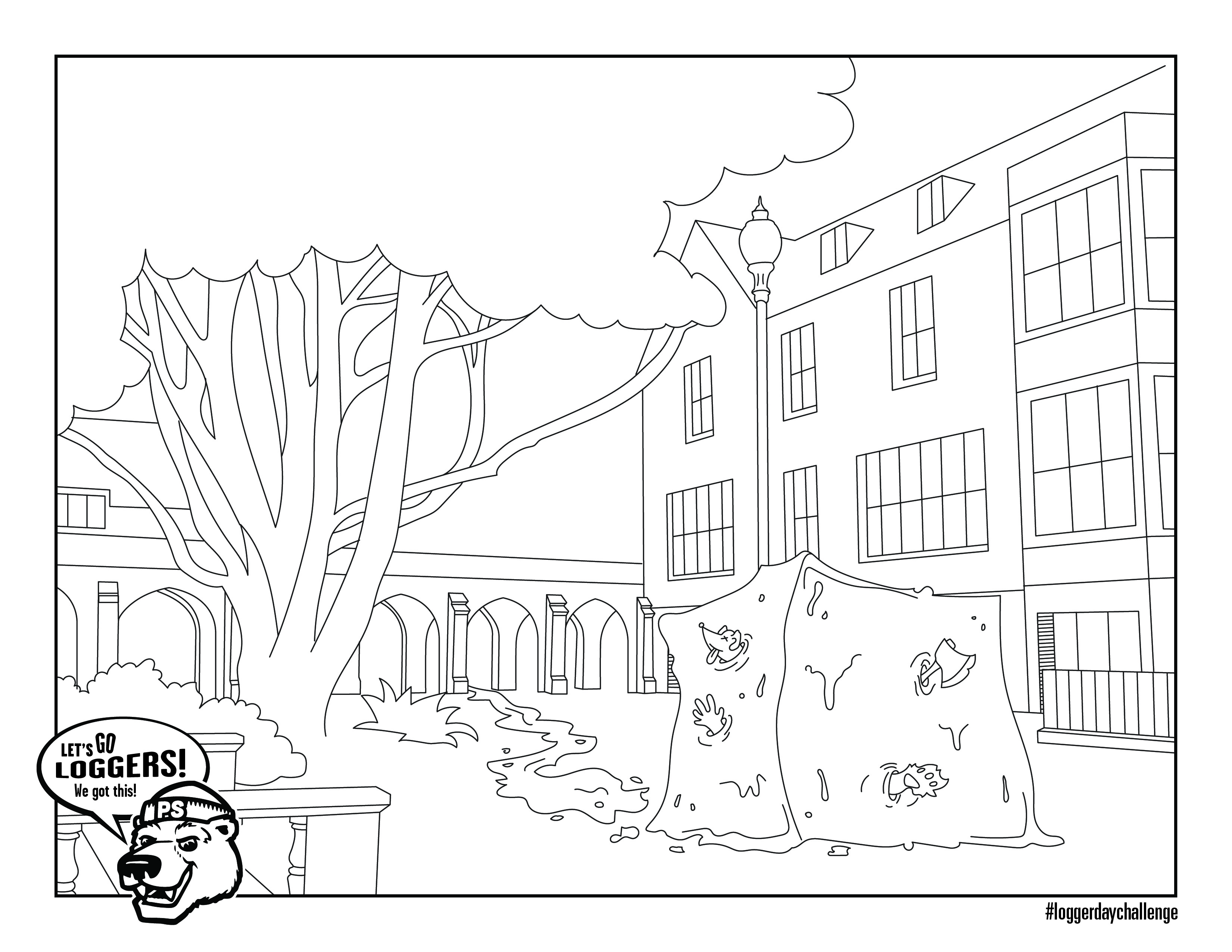 Logger Day Challenge 2022 Coloring Page