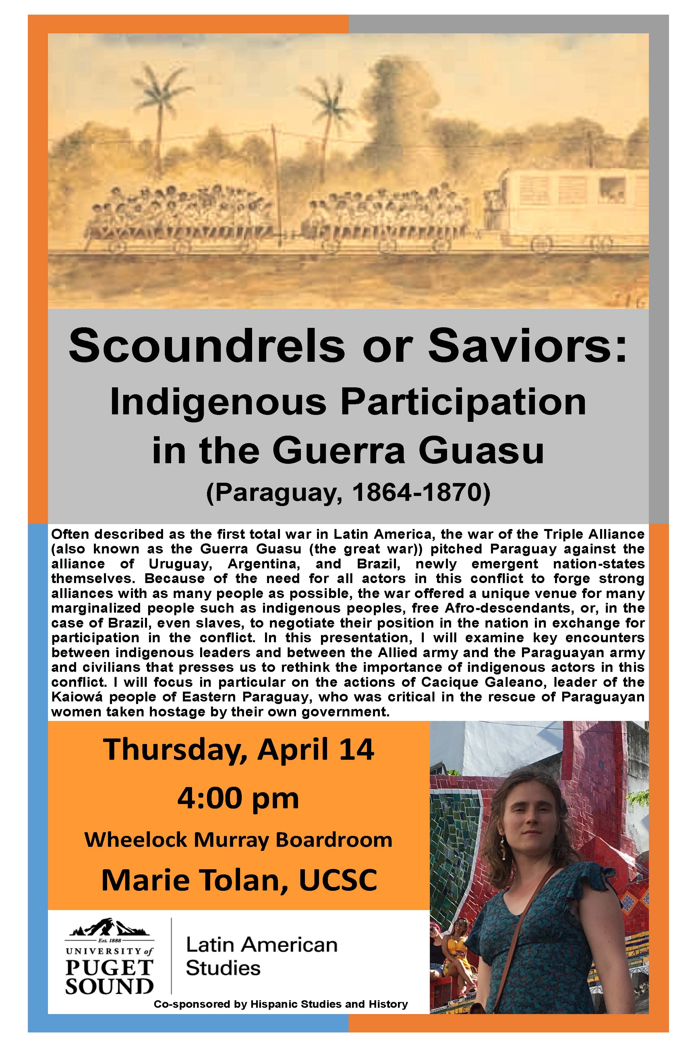 Marie Tolan talk poster