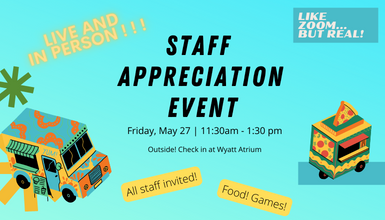 Staff Appreciation Event poster