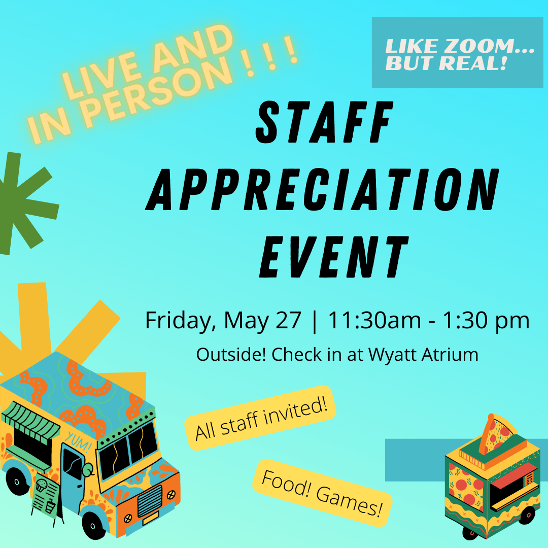 Staff Appreciation Event poster
