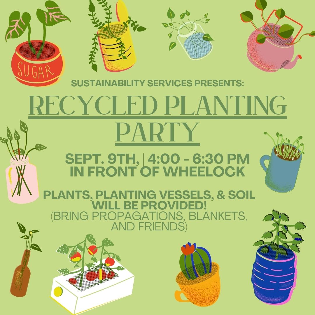 Sustainability Services Recycled Planting Party