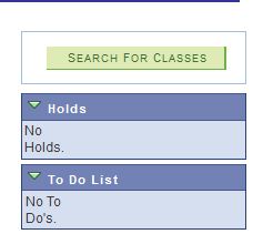 Search for classes screengrab