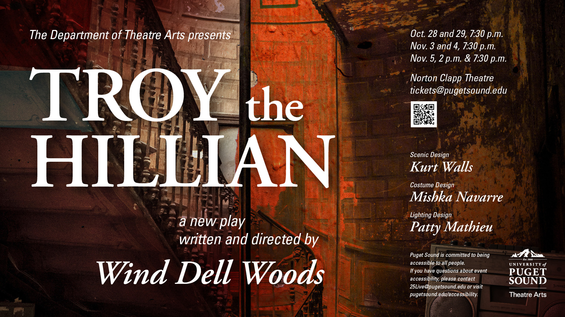 Troy the Hillian play poster