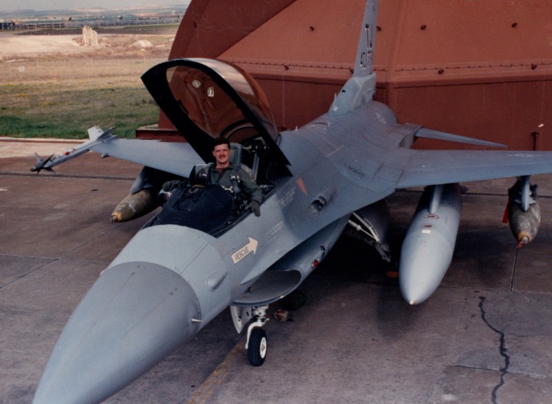 Gary Scott '77 during his Air Force career
