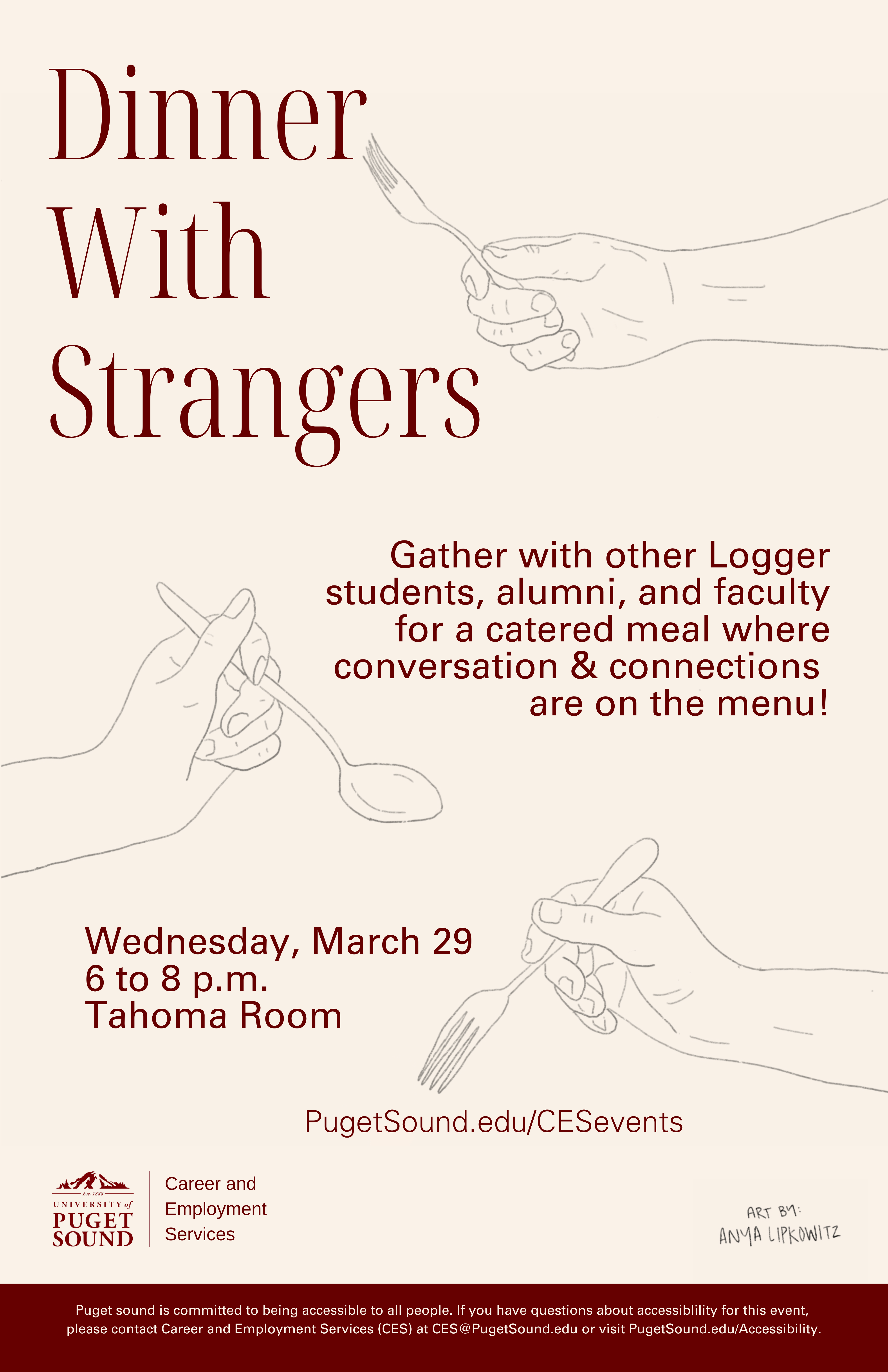 Dinner with strangers poster