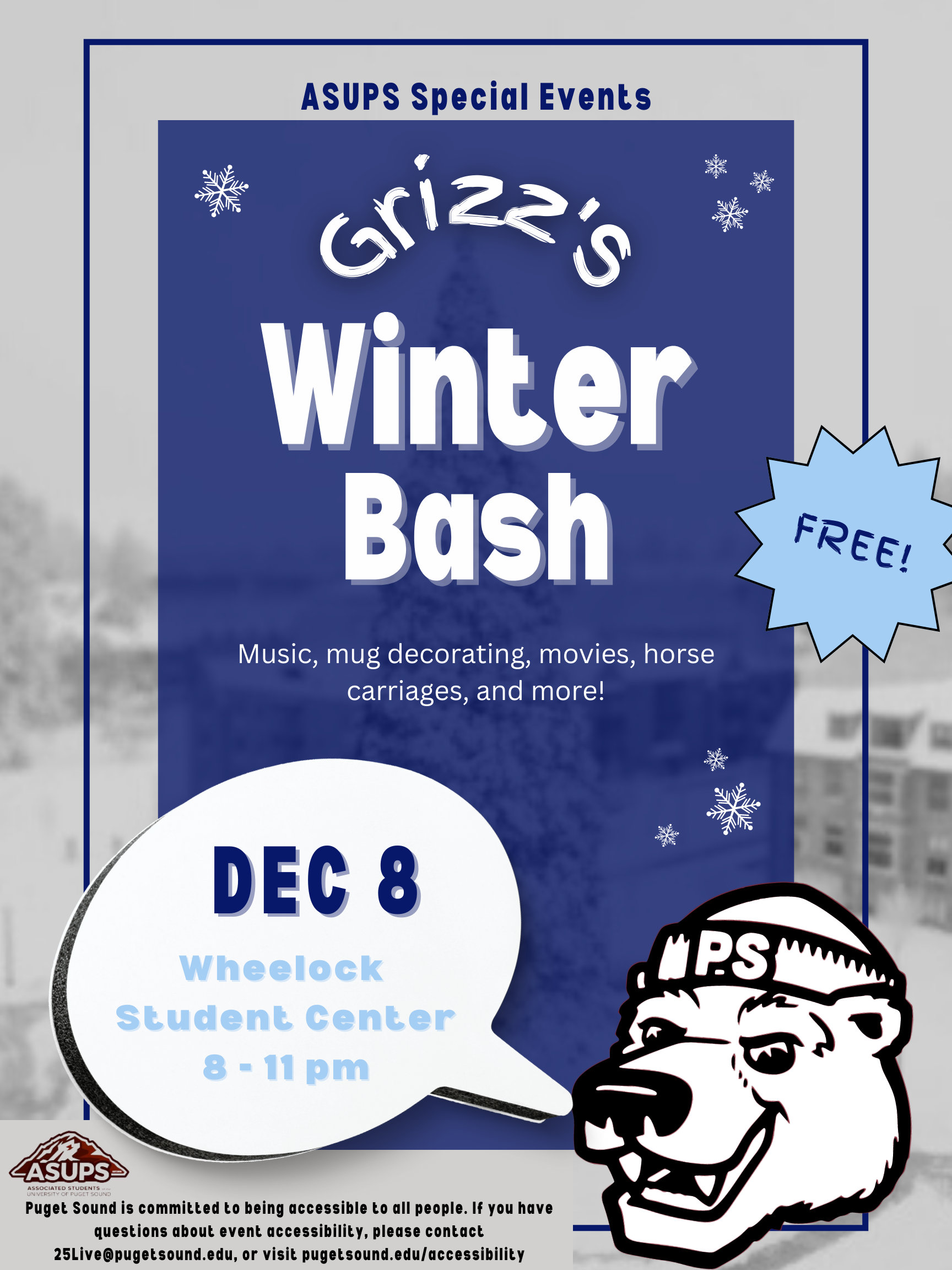 Grizz's Winter Bash Poster