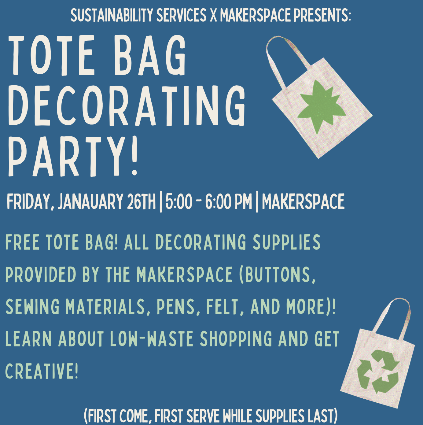Tote Bag Decoration Party poster