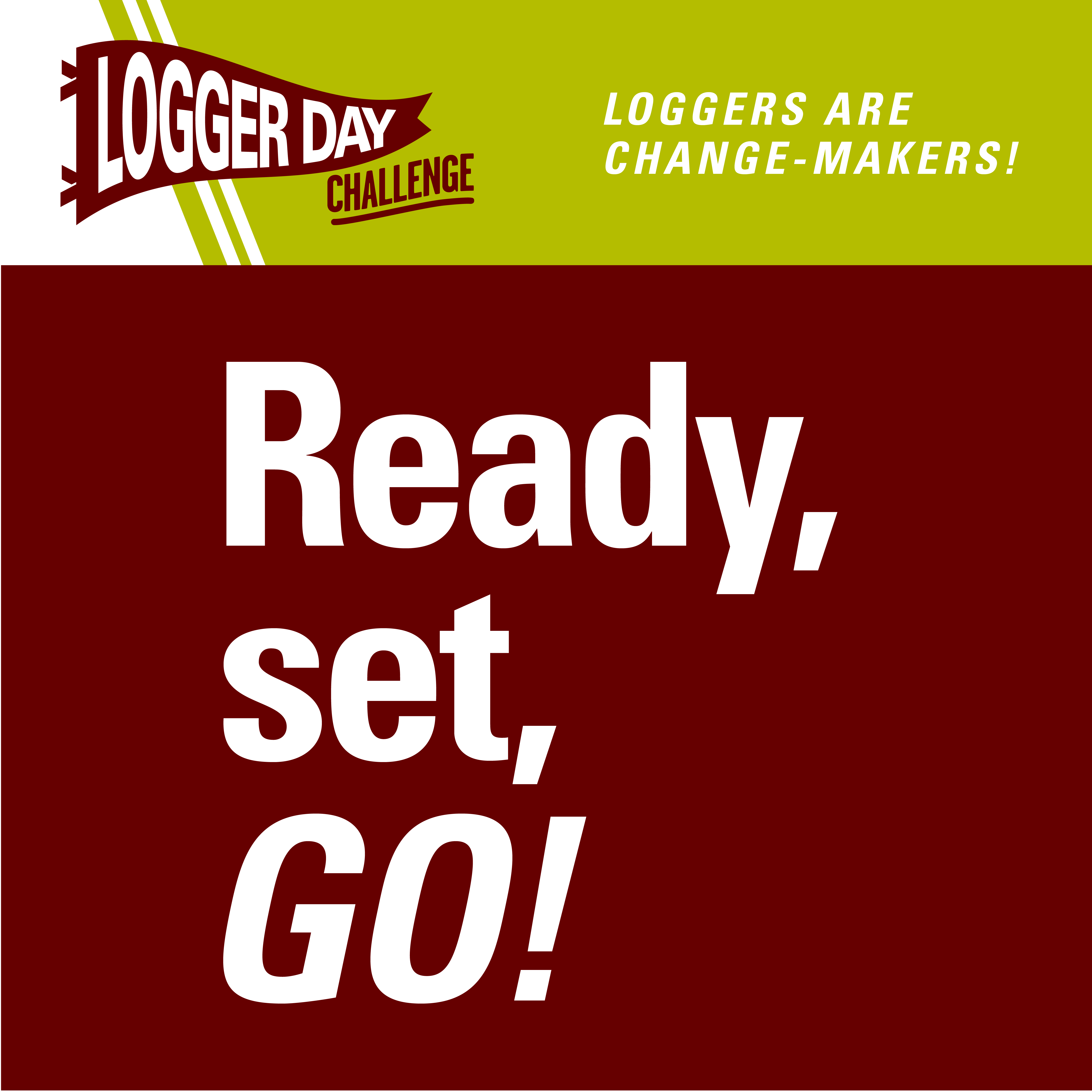 Logger Day Challenge 2023 social media badge: Ready, set, GO!