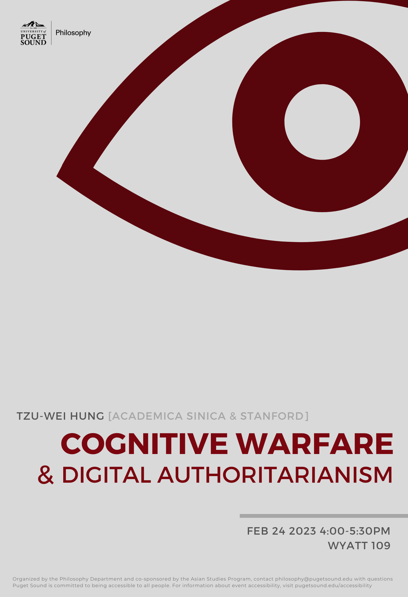 Cognitive Warfare and Digital Authoritarianism event poster