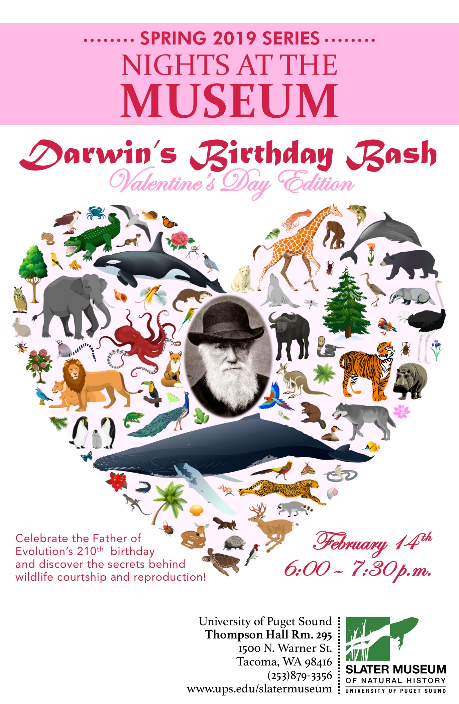 Darwin's Birthday Bash event poster