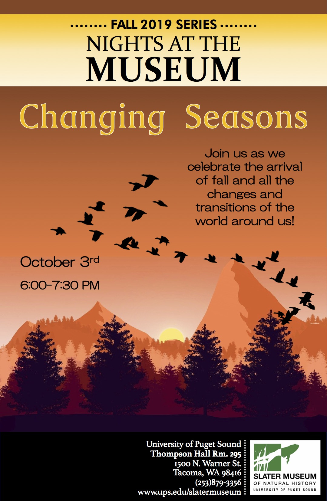 Changing Seasons event poster