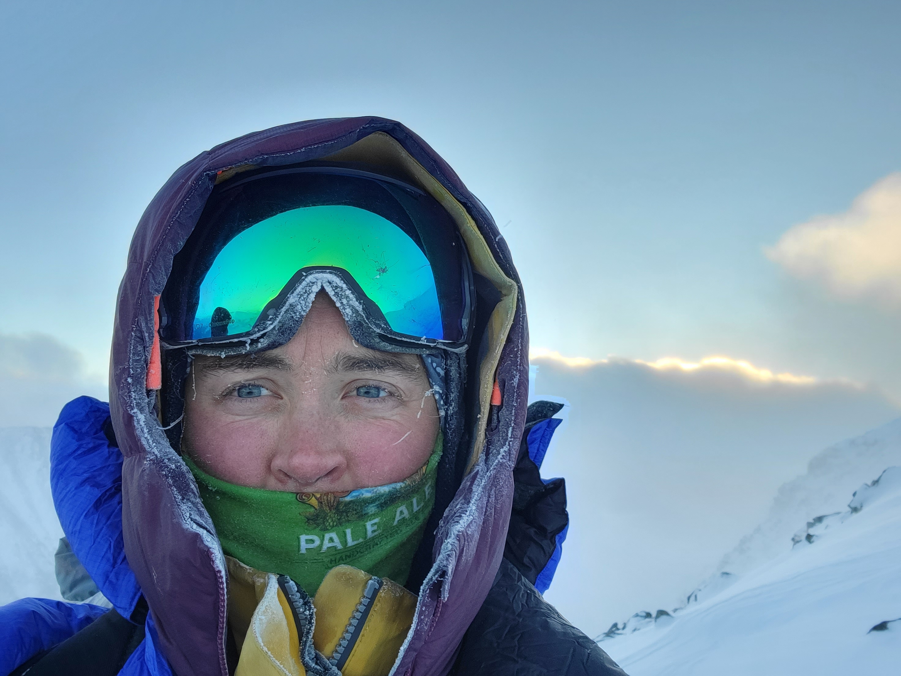 Sarah Strattan ’11 on Quandry Peak.