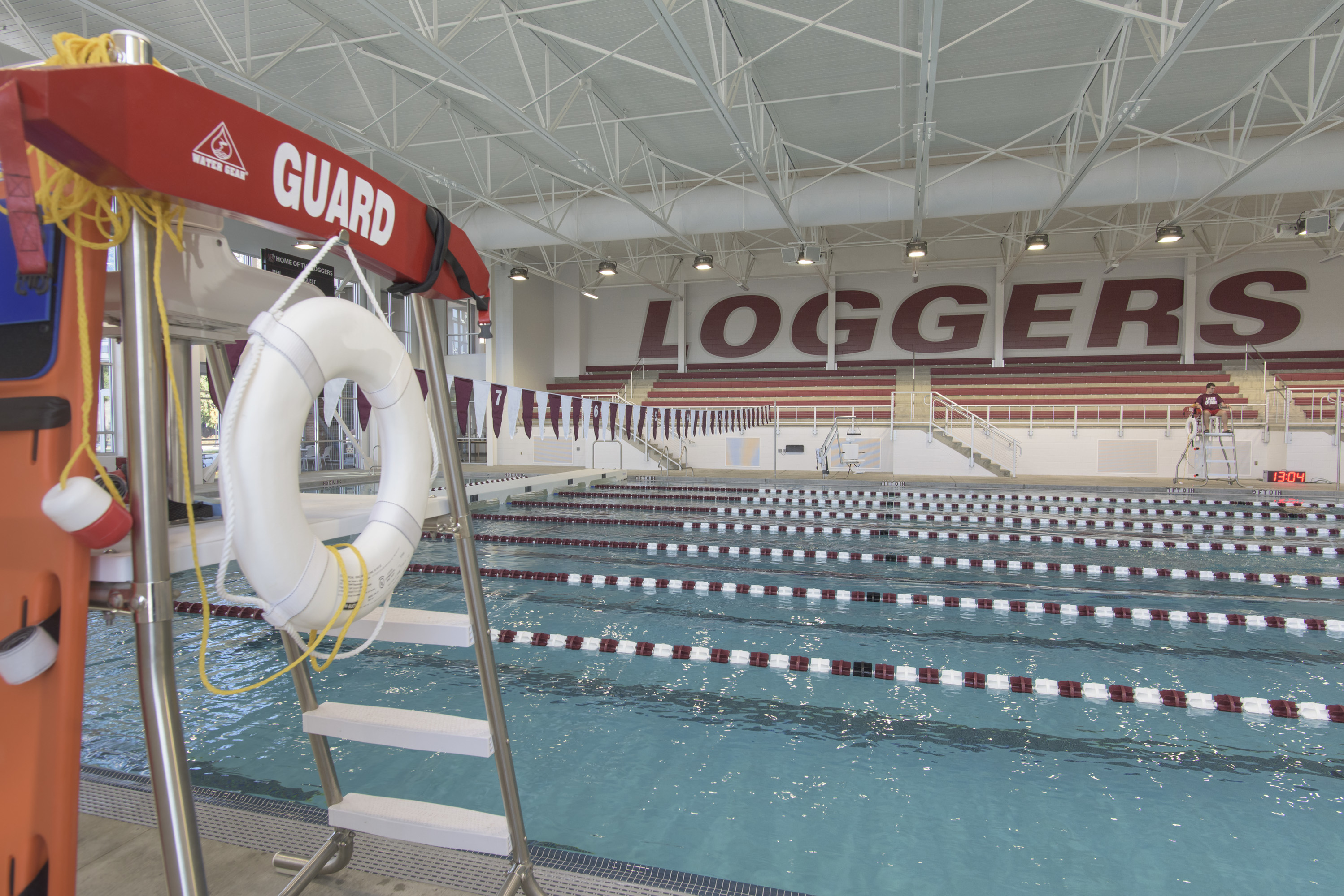 The lap pool in the Athletic and Aquatics Center.