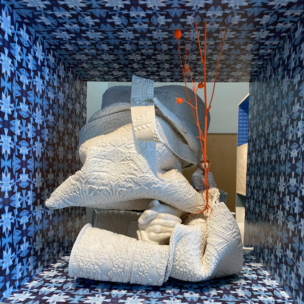 Installation by ceramic artist Timea Tihanyi for Object Permanence, Bellevue Art Museum, 2022