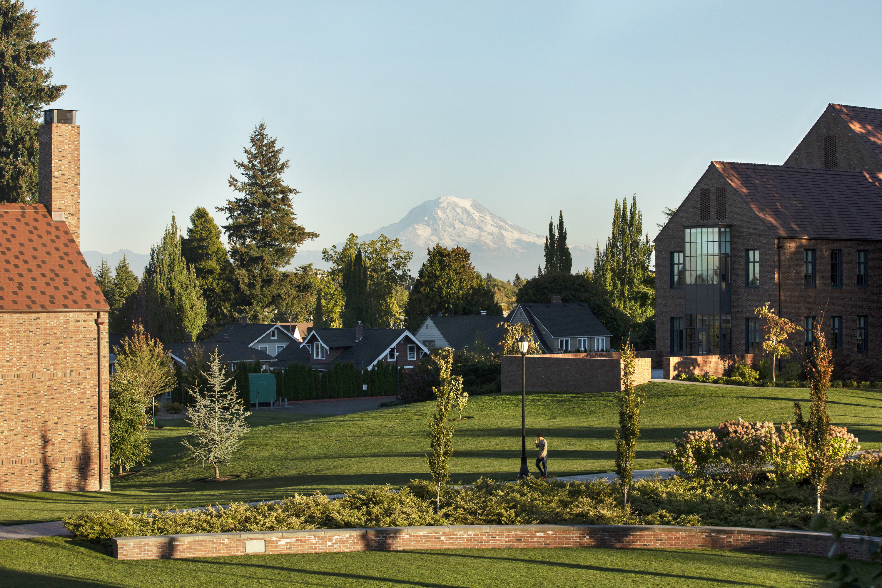 Campus with Mt. Rainier in the background