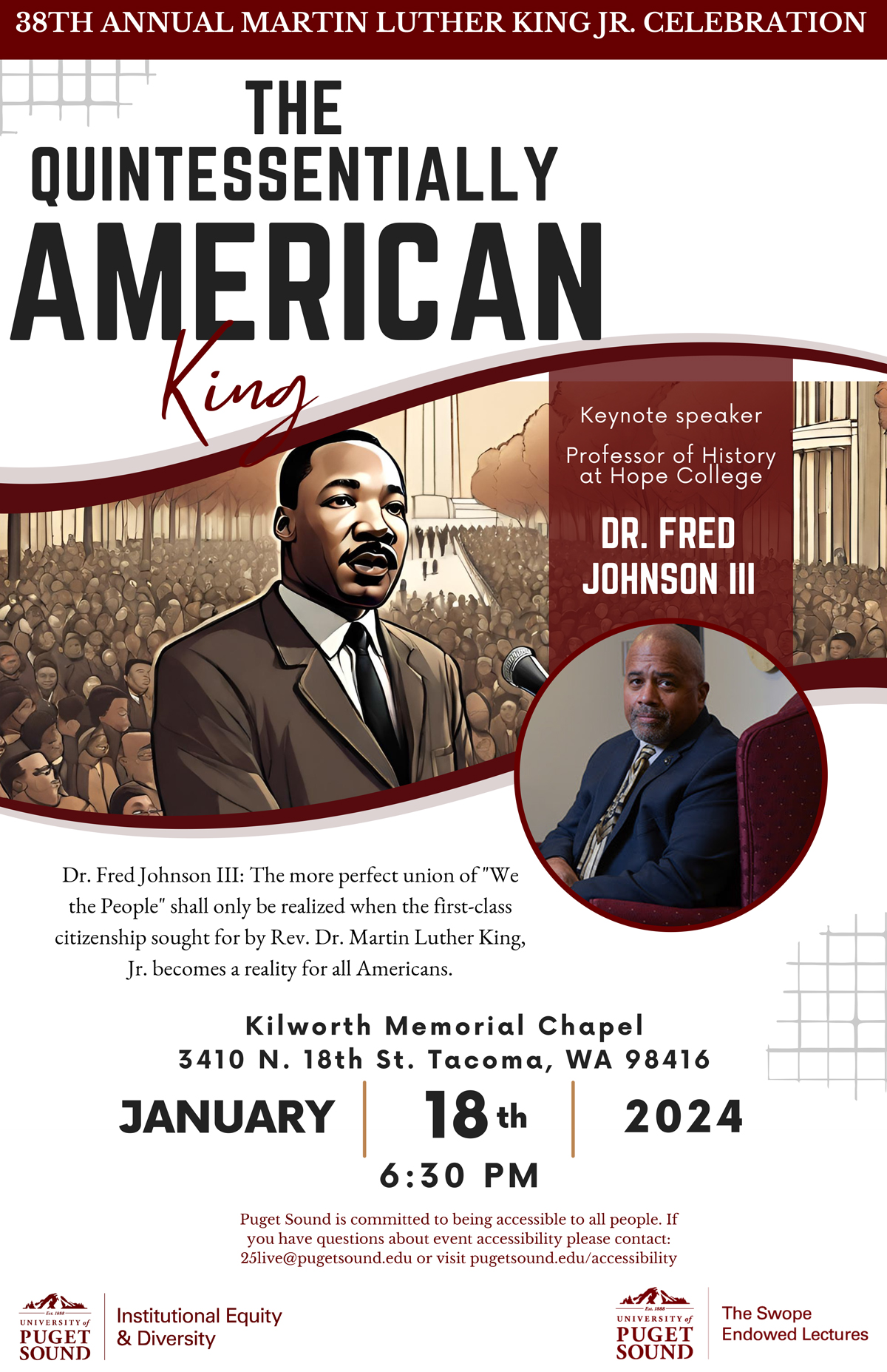 2024 Martin Luther King Jr. Celebration University of Puget Sound