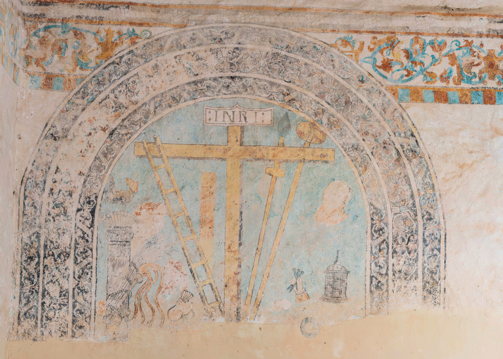 Mural uncovered by Linda Williams in the Yucatan region of Mexico.