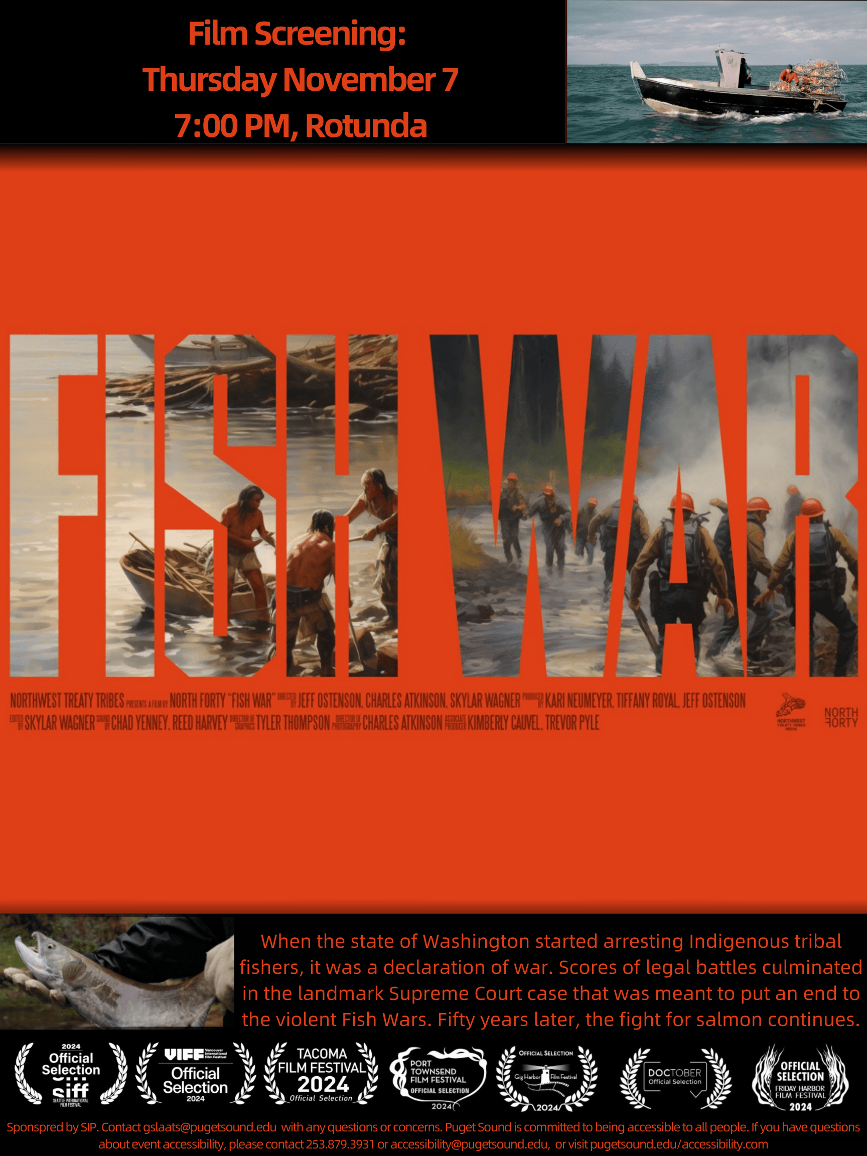 Fish War Documentary Screening banner
