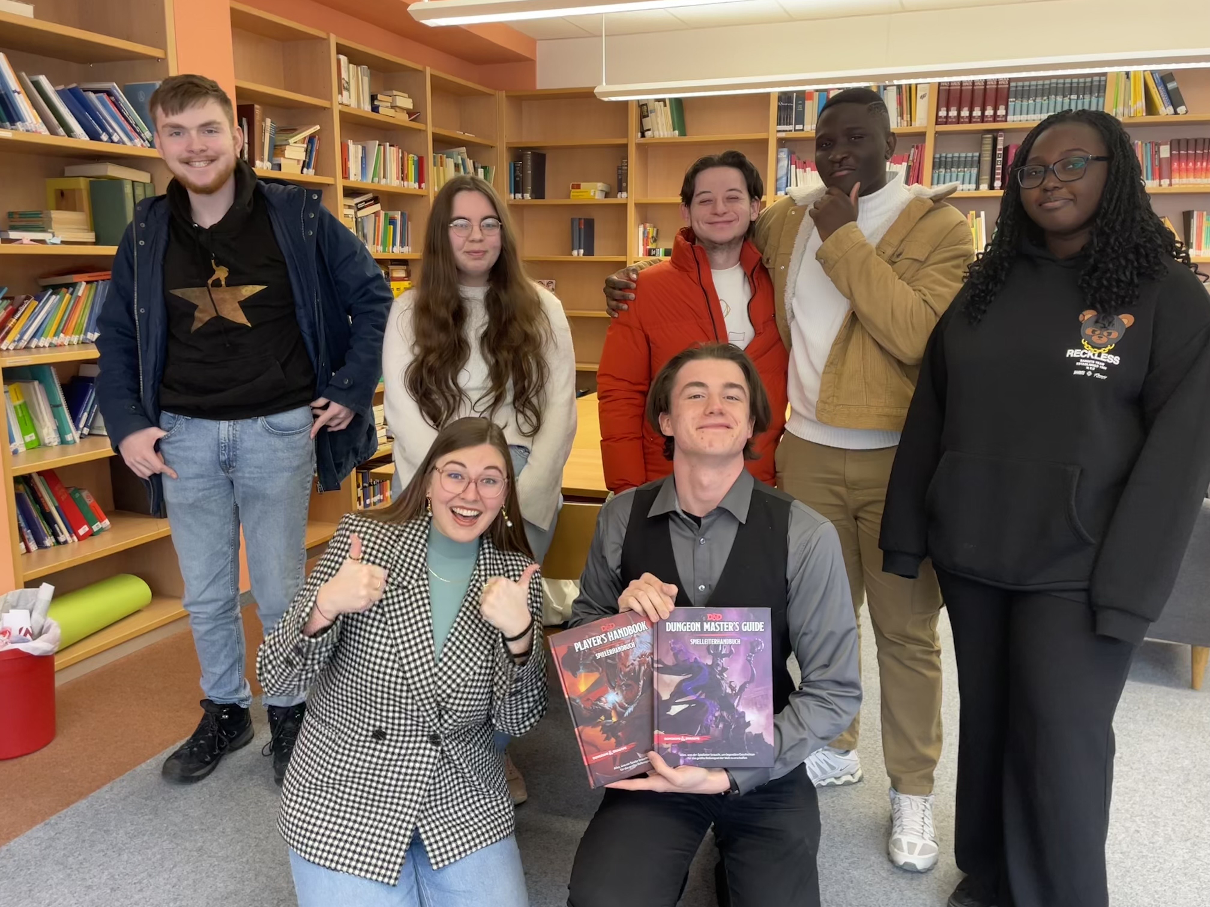 Khysa Gustafson with some of her students