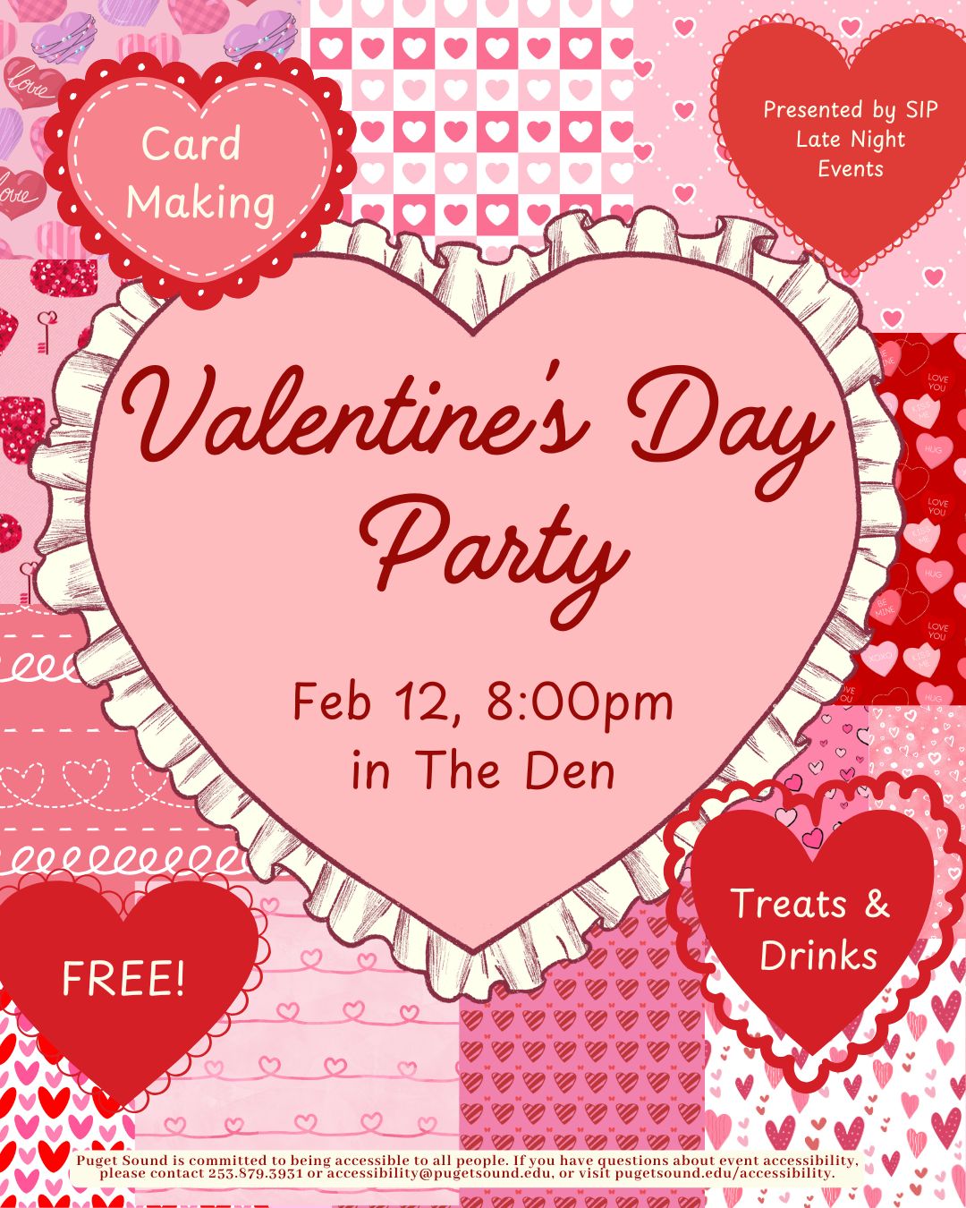 Valentines Card Making University of Puget Sound University Of Puget Sound Calendar