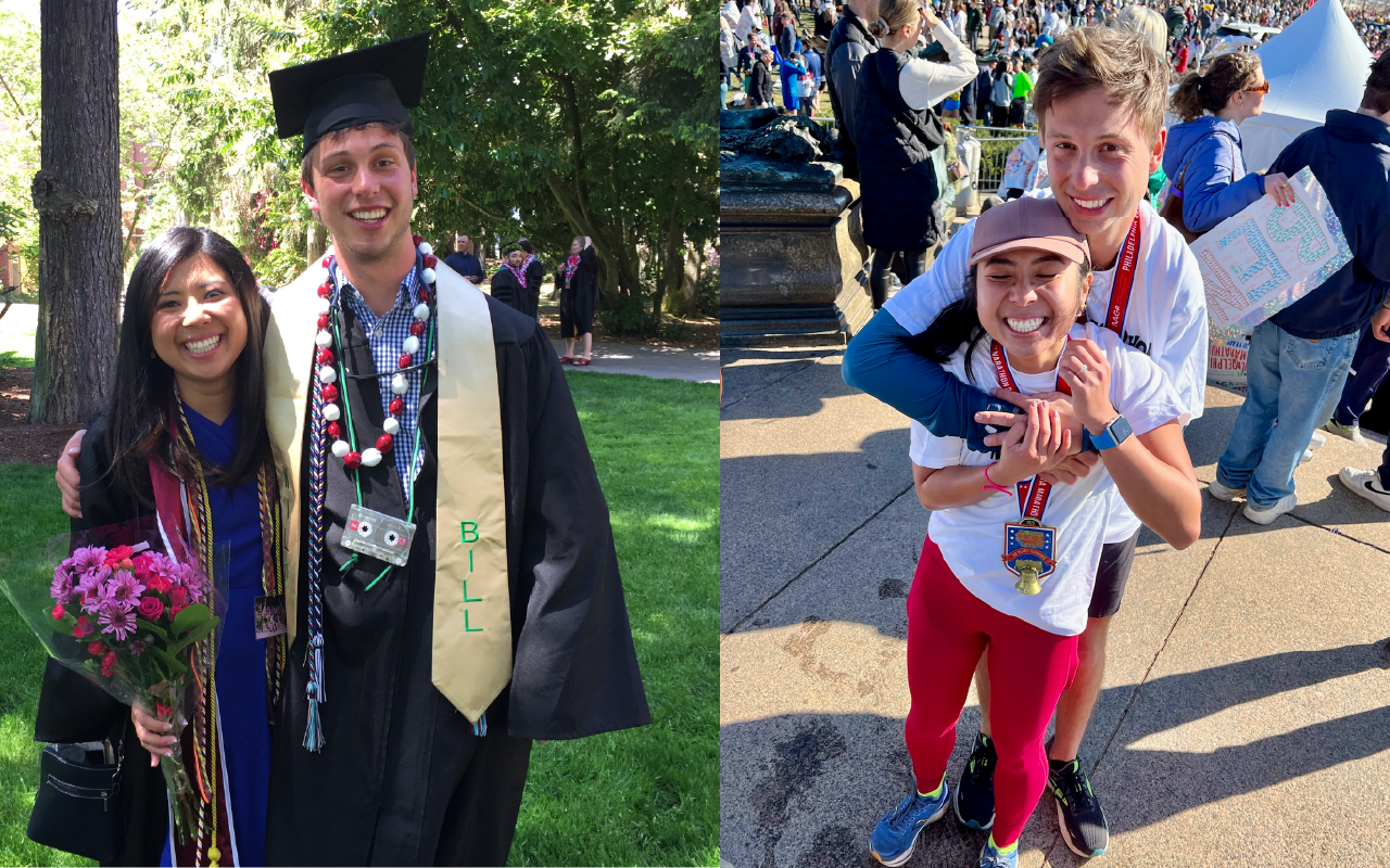 Zoe Weinberg ’18 and Charlie Bjork ’18