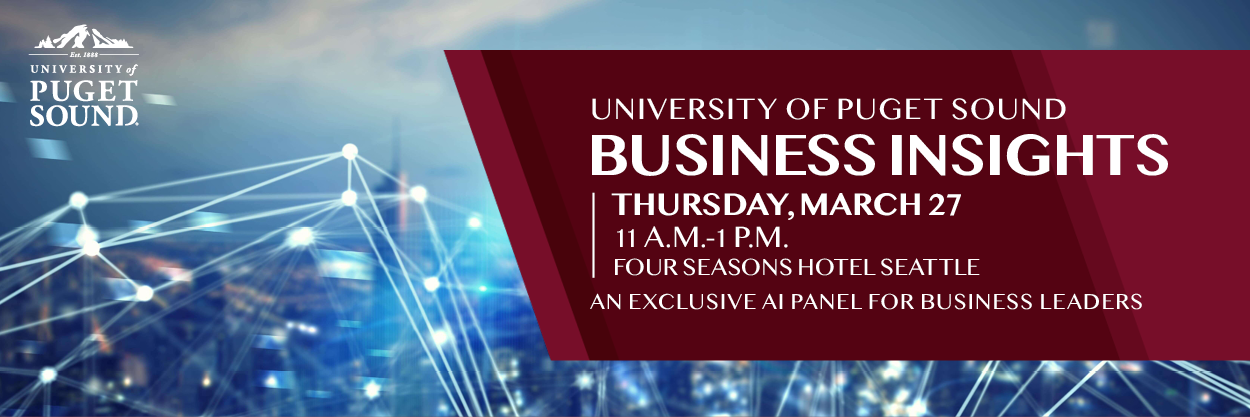 University of Puget Sound Business insights logo lockup