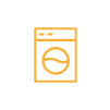 Yellow laundry icon