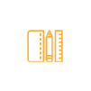 Yellow school supply icon