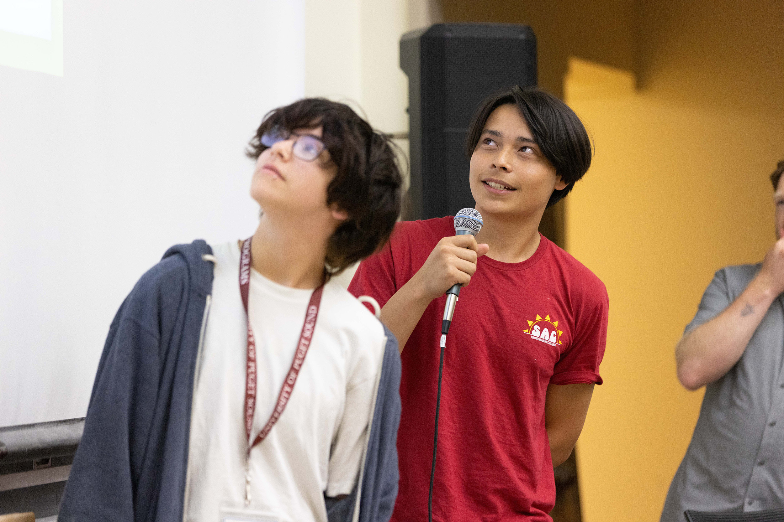 Summer Academic Challenge students present at the program's closing symposium in 2024.