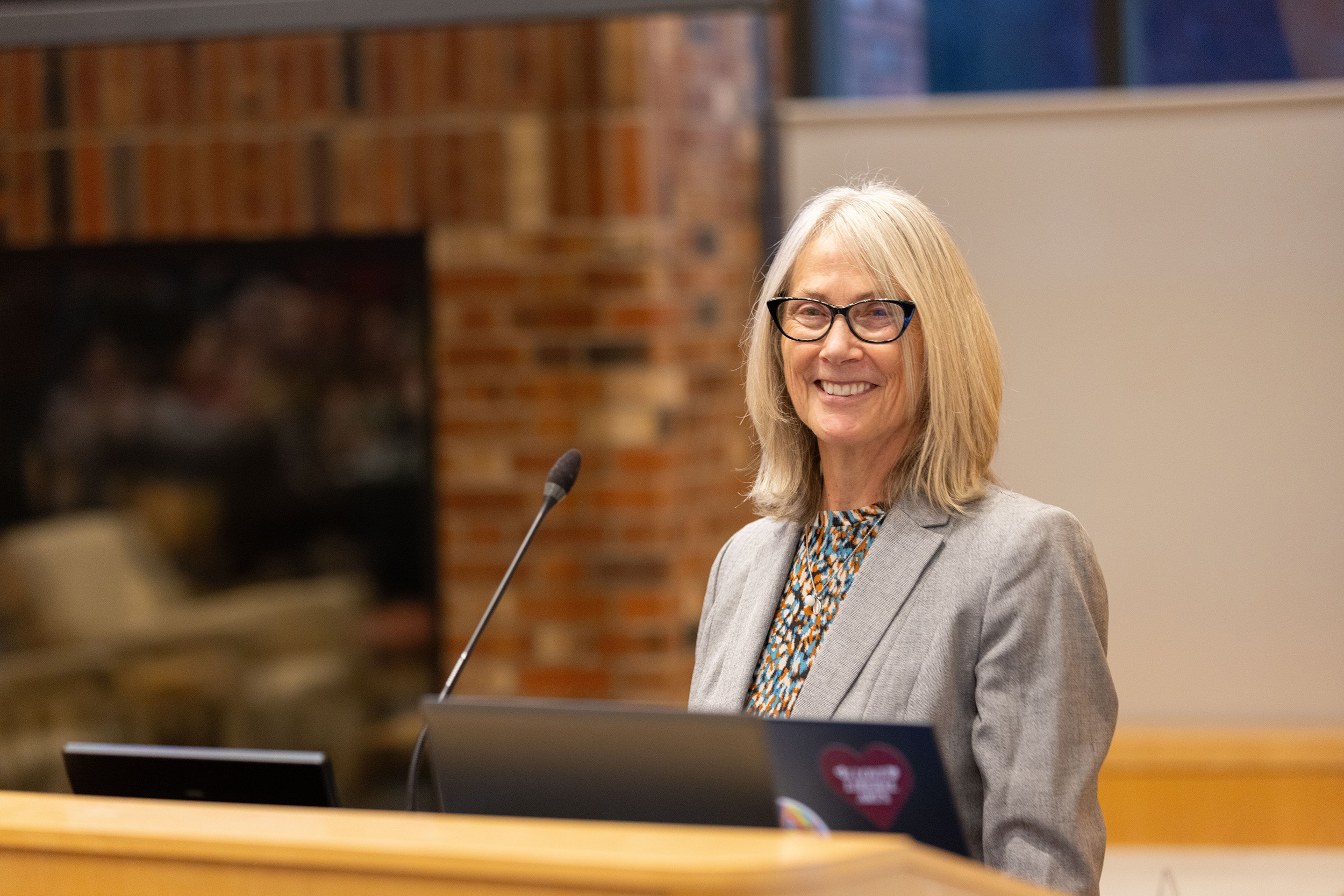 Community Liaison Officer and Special Assistant to the President Liz Collins ’81, P’02
