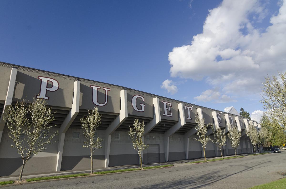 Exterior of Baker Stadium