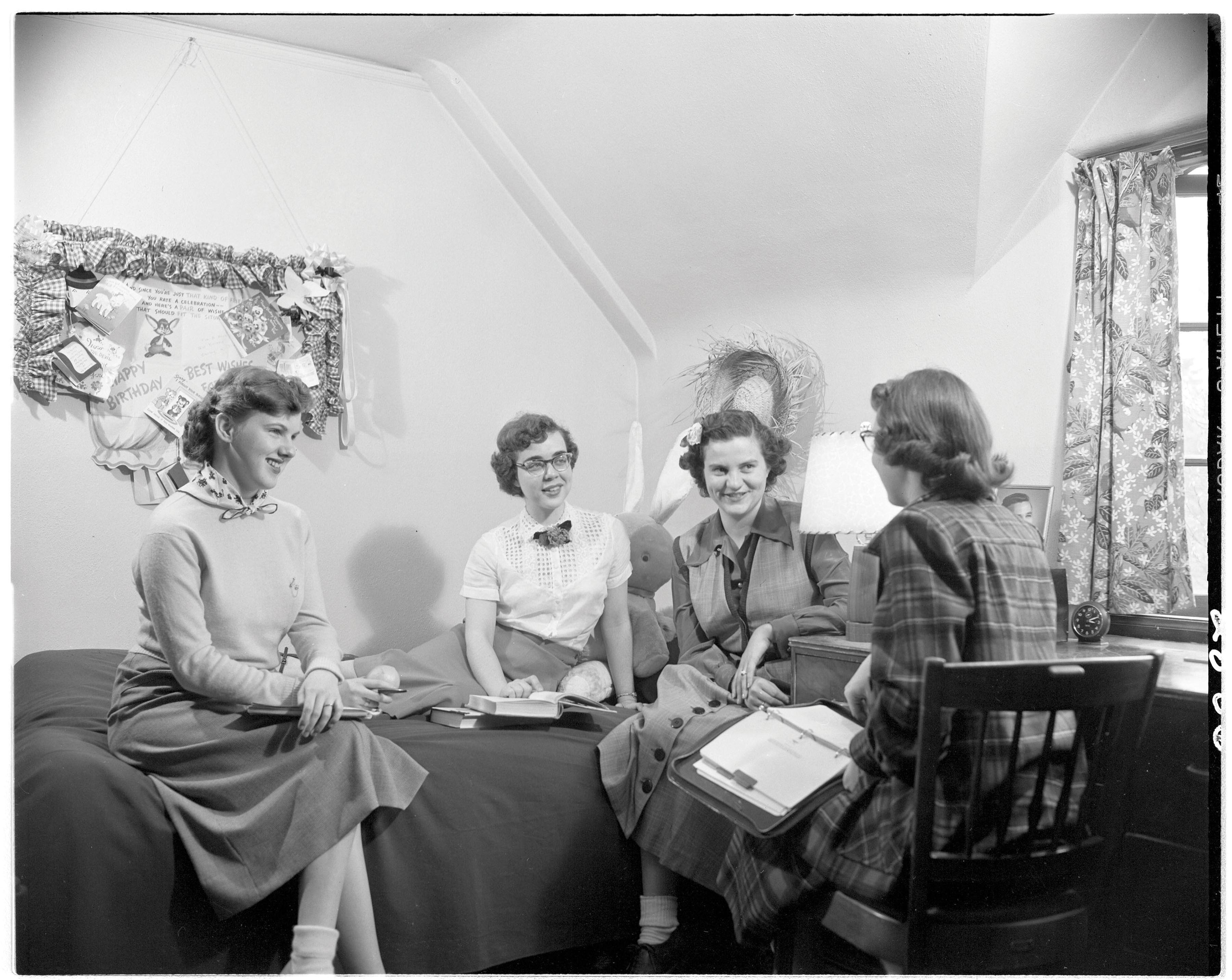 Residents in Anderson Hall in the 1950s